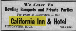 California Inn - Apr 06 1956 Article